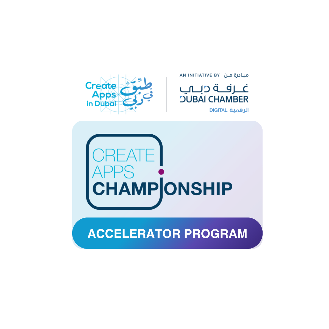 Create Apps Championship accelerator program badge, an initiative by Dubai Chamber Digital
